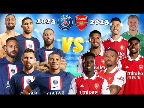 2023 PSG vs Arsenal 2023 🔥11v11🔥 (Mbappé, Jesus, Messi, Nketiah, Neymar)