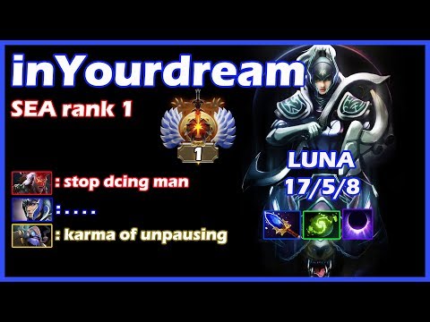 DOTA 2 PRO PLAYER PERSPECTIVE - WHEN k.wonderkid aka inYourdream HAVE BAD INTERNET CONNECTION