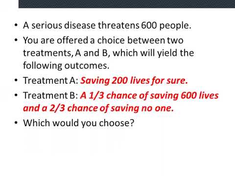 Framing in Behavioral Economics