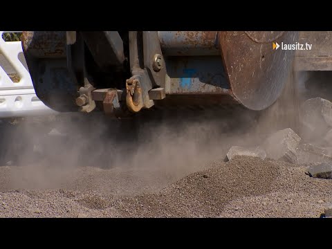 Baustelle an der Kreuzung Inselstraße ecke Lobedanstraße