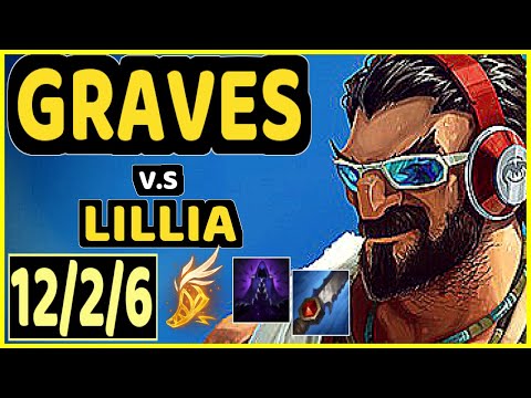 KREOX (GRAVES) vs LILLIA - 12/2/6 KDA JUNGLE GAMEPLAY - EUW Ranked MASTER