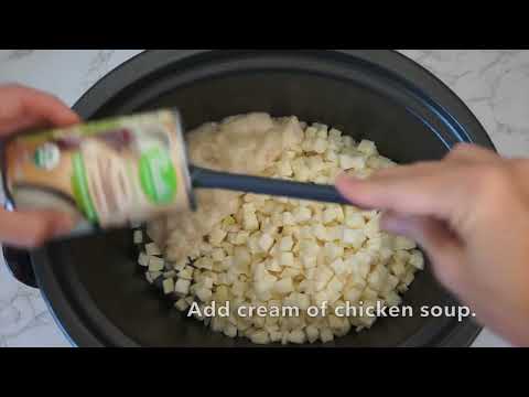 Crockpot Potato Soup with Hash Browns Recipe from Crockpots and Flip Flops