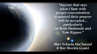 Adon Olam: Messages for Rosh Hashanah and Yom Kippur