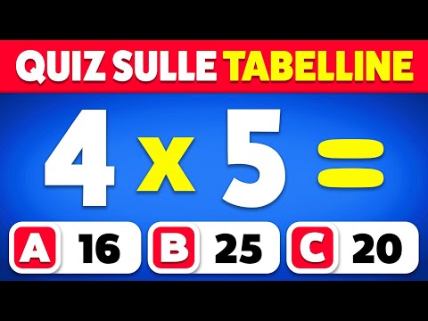 Riesci a Superare questo Quiz sulle Moltiplicazioni...? ✖️🤓📚 | Quiz sulle Tabelline