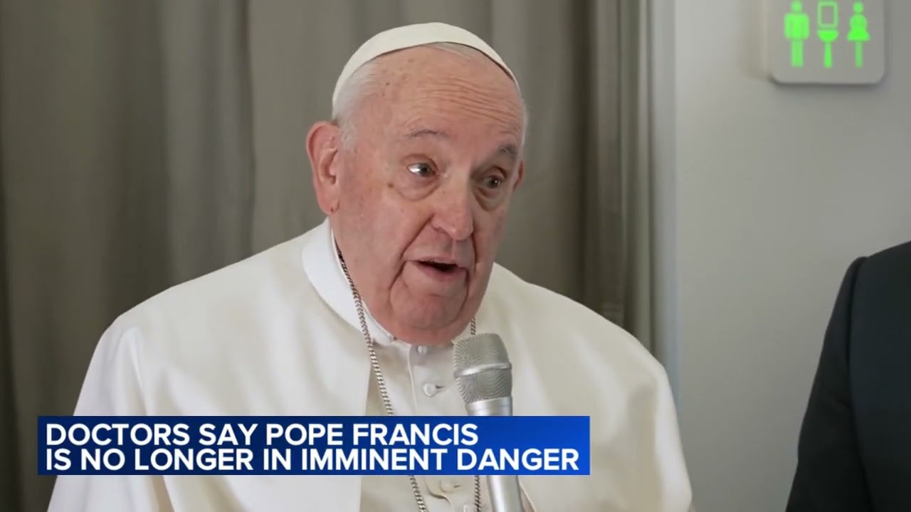 Pope Francis is no longer in imminent danger, doctors say