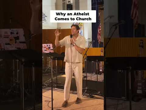 She’s an atheist… but she’s going to church.