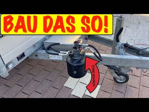 Cordless drill pump for tipper trucks – no drilling required! Ingeniously simple, here's how!