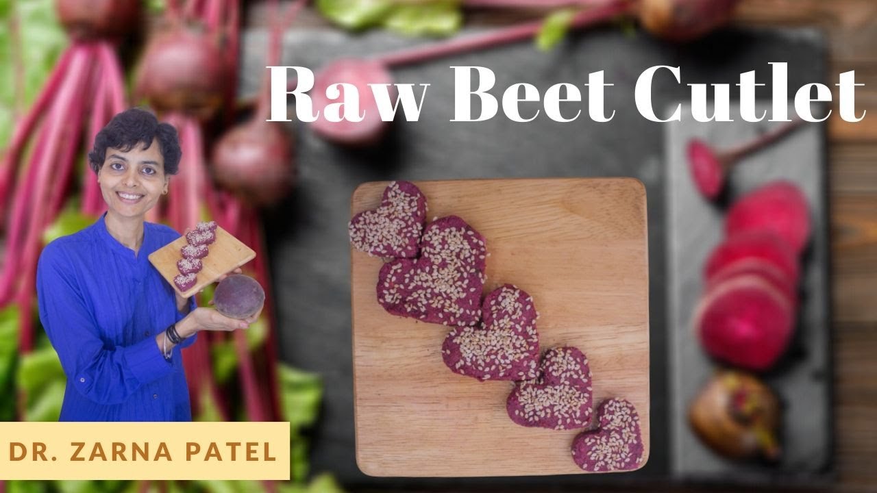 Raw Beet Cutlet By Dr. Zarna Patel  (NDS) [Raw Vegan Recipes] | New Diet System