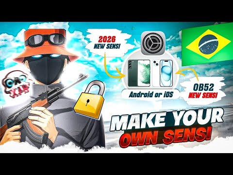MAKE YOUR OWN SENSI 🎯🇧🇷🔒 | OB52 NEW SENSITIVITY ⚙️🤯 | ANDROID OR IOS 🔥 | HOW TO USE PAID SENSI 🤔💀