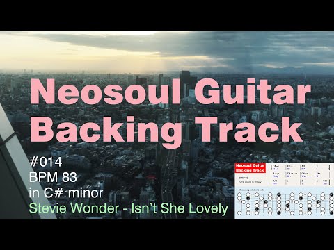 Neosoul Guitar Backing Track 014 - "Stevie Wonder - Isn't She Lovely"