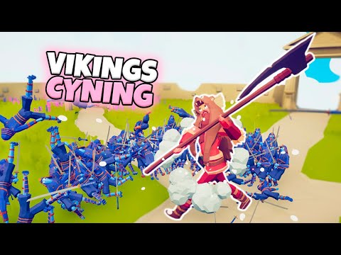 VIKINGS CYNING (OVERPOWERED JARL) VS EVERY FACTION | TABS MODDED GAMEPLAY