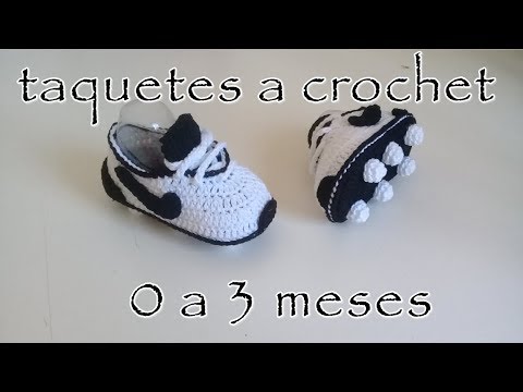 Crochet shoes for baby - heels - sneakers - 0 to 3 months
