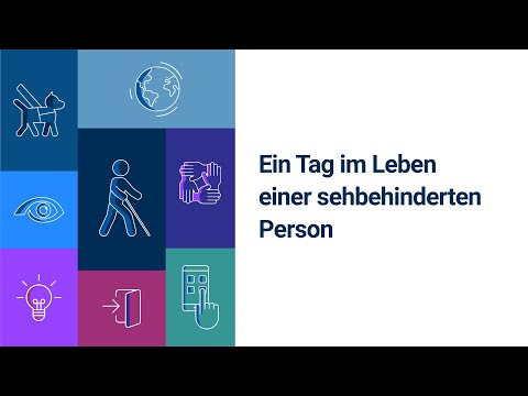 Ein Tag im Leben einer sehbehinderten Person