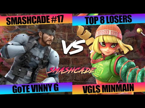 Smashcade #17 SSBU Top 8 L- GoTE| Vinny G (Snake) VS VGLS| MinMain (Min Min)