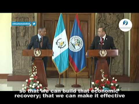 Guatemala’s President Hosts PM Briceño in First Official Visit