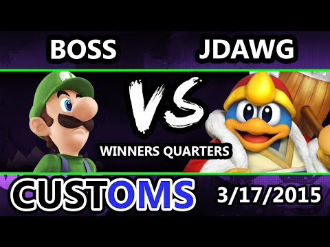 S@X Customs - Boss (Luigi) Vs. J Dawg (King Dedede) Winners Quarters - Super Smash Bros 4 Wii U
