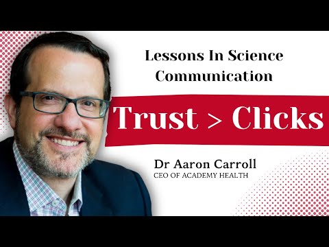 Why the Basics Matter in an Age of Sound Bites | Dr Aaron Carroll (CEO of Academy Health)