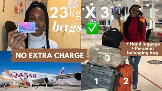 HOW I TRAVELLED ABROAD WITH EXTRA 23kg Bag (23 x 3bags +7kg) WITHOUT EXTRA CHARGE + OTHER BENEFITS