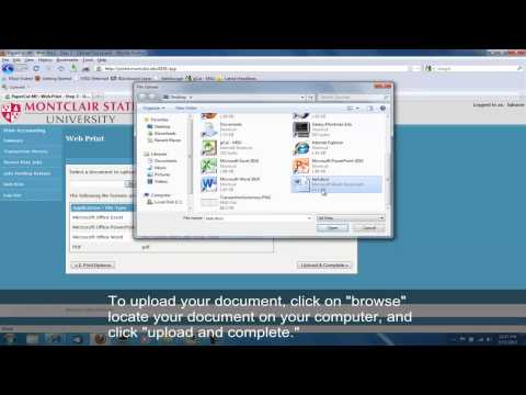 Information Technology:  How to Use WebPrint to Print from your Personal Devices