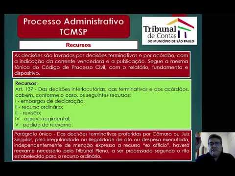Parte 6 Aula de Processo Administrativo TCMSP