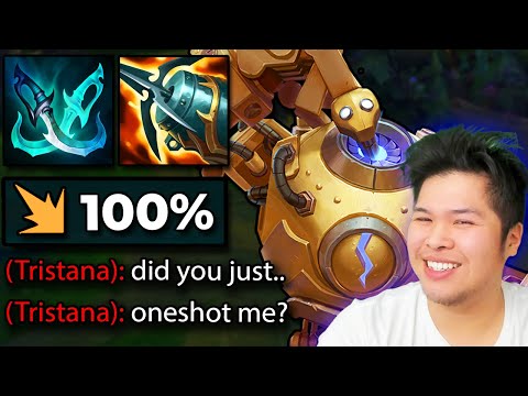 Season 13 Full Crit Blitzcrank can completely 1v9 a game (REALLY CHEESE)