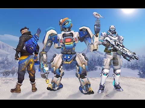 Overwatch: All Winter Wonderland 2017 Skins In-Game