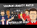 Footballers React: Sidemen Charity Match (8-7 Goals Highlights)