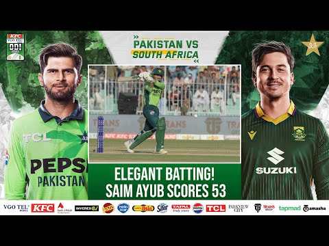 Elegant Batting! Saim Ayub Scores 53 | Pakistan vs South Africa ODI Series | 2nd ODI | PCB | M2R1U