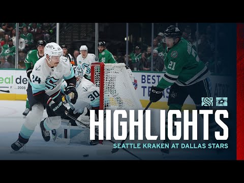 Seattle Kraken at Dallas Stars | 11/9 Game Highlights