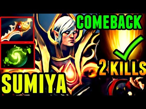 Sumiya Invoker Pro Gameplay - Dota 2 Best Game Ever - Comeback is Real (2018)