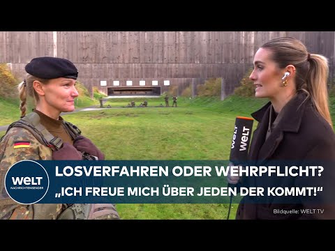 Video Thumbnail: WEHRDIENSTGESETZ: Losverfahren oder Wehrpflicht? Major Joy S.: „Ich freue mich über jeden der kommt“