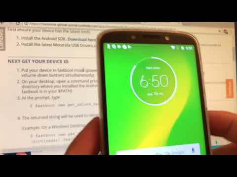 Unlocking the Bootloader MOTOROLA Android Phones Moto G6 Play