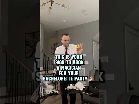 This is your sign to book a Magician 🎩for your bachelorette party ￼🎉#bachelorette #magic