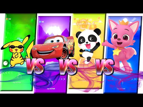 Oppa Pika Style - Lightning McQueen - Baby Bus - Pinkfong 😎 Tiles Hop EDM Rush