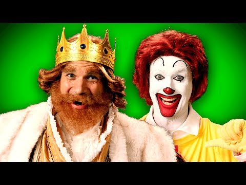 Ronald McDonald vs The Burger King. ERB Behind the Scenes Video