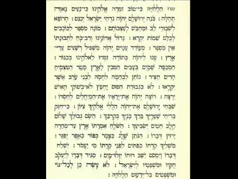 Jewish Prayer-Psalm 146--Judeo-Spanish Tradition-הַלְלוּיָהּ הַלְלִי נַפְשִׁי -תְּהִלִּים