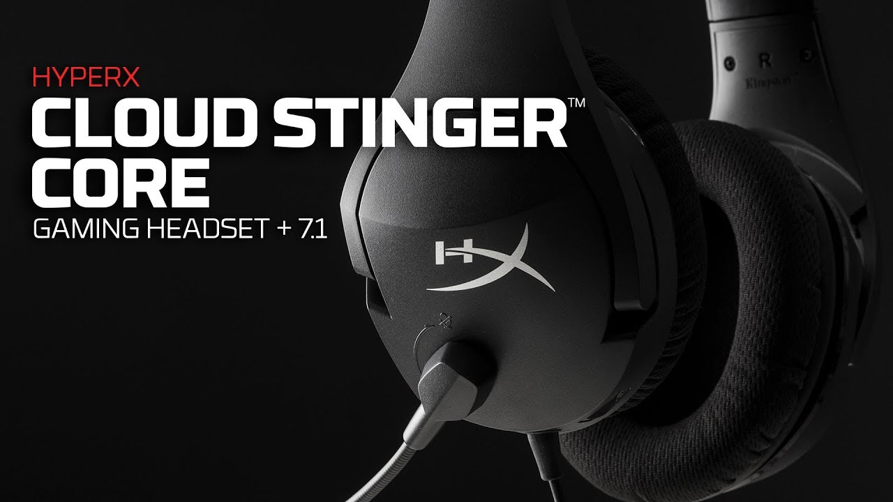 Agua con gas fósil desvanecerse Auriculares Gamer Headset HYPERX Cloud Stinger Core 7.1 para PC Negro