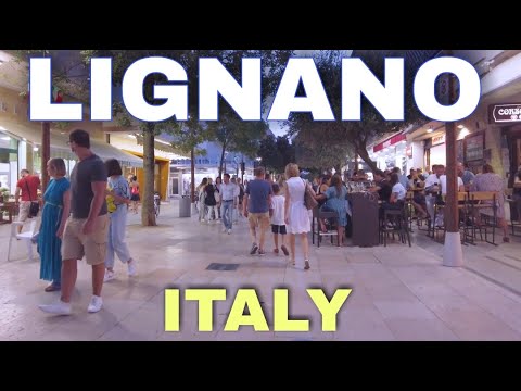 Lignano Sabbiadoro Italy,  City Center 4K UHD