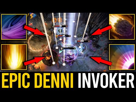 POWERFUL EXORT INVOKER by DENNI TIER 23 INVOKER - EPIC CATACLYSM COMBO | Dota 2 Invoker