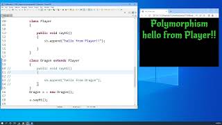 Polymorphism in java