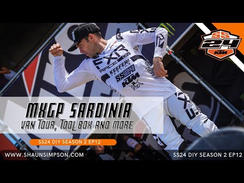 SS24EP12 - MXGP MOTOCROSS WORLD CHAMPIONSHIP IN SARDINIA ITALY - VAN TOUR AND MORE! (OH AND A CRASH)