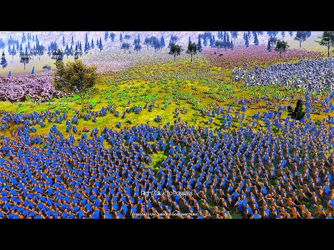 6000 Golden Knights Vs 6 New Evil Factions - Ultimate Epic Battle Simulator UEBS