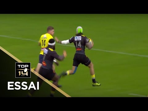 TOP 14 - Essai Gabriel LACROIX 1 (SR) - La Rochelle - Clermont - J3 - Saison 2017/2018