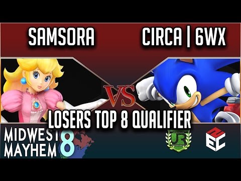 Midwest Mayhem 8 LOSERS TOP 8 QUALIFIER - Samsora (Peach) vs Circa | 6WX (Sonic)