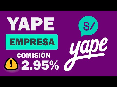 YAPE EMPRESA 😨 COMISIÓN 2.95% #yape #bcp #emprendedores
