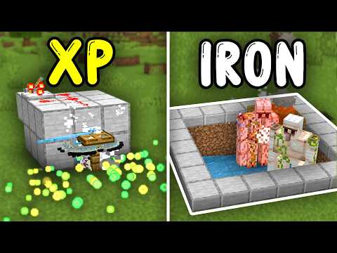 TOP 5 BEST Farms Minecraft Bedrock 1.21+!