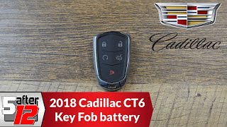 2018 Cadillac CT6 Key Fob battery replacement