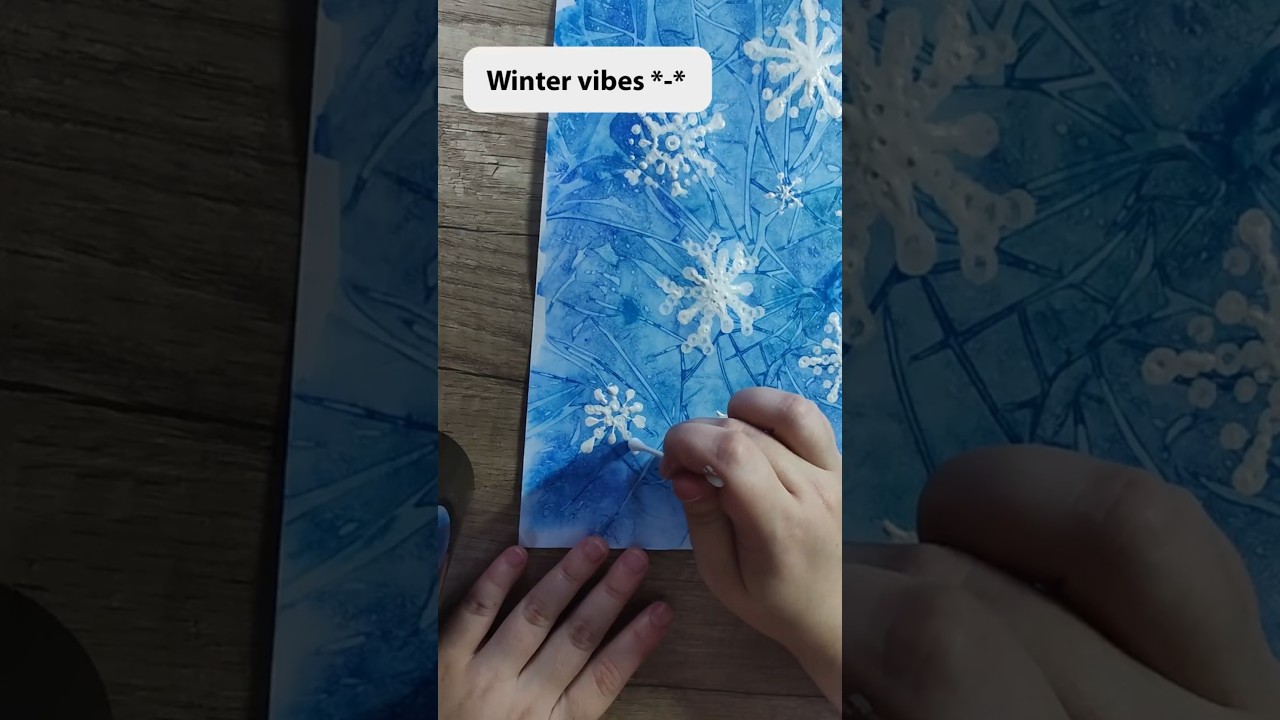 Paint Snowflakes like this #art  #drawing #painting #artist #winter #snowflakes