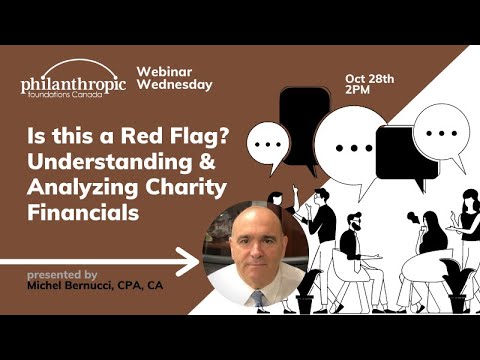Is this a Red Flag? Understanding & Analyzing Charity Financials #PFCwebinar #Webinar Wednesday