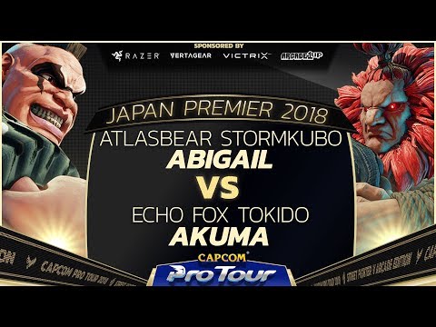 AtlasBear StormKubo (Abigail) vs Echo Fox Tokido (Akuma) - Japan Premier Top 32 - SFV - CPT 2018